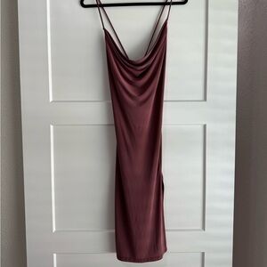 Burgundy mini dress Size L